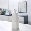 Modern minimalist white ceramic vase with unique wabi-sabi artistic design for home decor - White Irregular High Style / 27cm