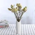 Vaso in ceramica bianca minimalista moderno con trama a strisce verticali per casa - Stile a Righe Sottili (Shuli)