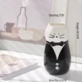 Creatieve keramische kattenvaas in tuxedo-ontwerp voor een elegante woondecoratie - Zwart Shirt Kat