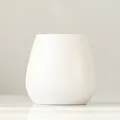 Jarrón de cerámica blanca minimalista para decoración moderna del hogar y flores secas - Blanco