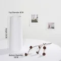 Vase en céramique blanche minimaliste moderne pour décoration de maison hauteur 25cm - PTZ / 口径8cmx高25cmx底径10cm