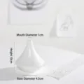 Nordic minimalist white ceramic vase height 10cm diameter 1cm for modern home decor - Caliber 1cmxHeight 10cmxBase 4.5cm / White