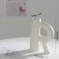 Textured white ceramic Nordic style candle holder decor with 19.6cm height dimension - Style R (FY0321) / White