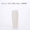 Minimalist speckled off-white coarse pottery ceramic vase for home decor, 21.8cm height - M / Spotted Beige