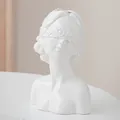 White ceramic blindfolded girl vase - Wanhuan Style / Wanhuan Glazed Face Vase / Glazed