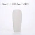 Textured white ceramic vase for home decoration, SKU size variant 11x11x26.8cm - M / Off-White