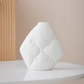 Vase créatif en céramique blanche en forme d'oreiller pour décor de maison moderne - Style 3 / S