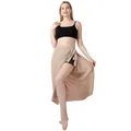 Nahaufnahme des eleganten beigen einteiligen Strand-Sarongs und Wickelrock-Überwurfs. - Einheitsgröße / Unterteile / Khaki