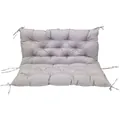 Cuscino per panchina da esterno impermeabile grigio chiaro con lacci - Impermeabile-Grigio Chiaro / 100*100*10cm