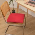 Soft red plush heating chair cushion for home office seat providing comfort and warmth - Rabbit Plush Style / 40x40cm Standard Type / Bright Red