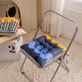 Coussin de chaise doux en velours de cristal avec imprimé floral coloré et Summer - 40*40cm / Vague de Mer Bleu