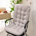 Cooling ice silk one-piece chair cushion with textured bean fabric for office and lounge chairs - 43*93cm / Light Coffee