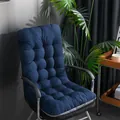 Thickened solid navy blue integrated chair cushion for office chairs or lounge chairs - [Integrated Pad] 44*93cm / Navy Blue