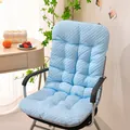 Premium cooling ice silk integrated office chair cushion with blue quilted pattern - 43*93cm / Blue