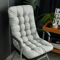 Thick light gray integrated long chair cushion for office or lounge chairs - [Integrated Pad] 44*93cm / Silver Gray