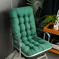 Thickened dark green tufted integrated seat and back cushion for office or rocking chair - [Integrated Pad] 44*93cm / Dark Green