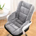 Cojín de asiento calefactado gris con respaldo para sillas de oficina, muy cómodo - Sin calefacción / Gris humo