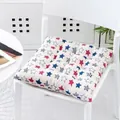 Cojín cuadrado suave para silla con estampado de estrellas coloridas para la oficina - 40*40cm / Estrella