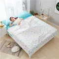 Portable soft cotton travel sleeping bag liner set with colorful triangle patterns - Norwegian Forest