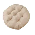 Cómodo cojín de asiento redondo beige grueso y suave para sillas de comedor y oficina - Diámetro 40CM / Camel Oscuro
