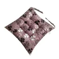 Cómodo cojín cuadrado para silla con estampado de tréboles y lazos para sillas de oficina - Trébol (Color Café) / 40x40cm