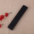 Elegante scatola regalo rettangolare nera opaca per un ventaglio cinese pieghevole - Confezione Regalo Nera / Nero