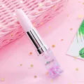 Bolígrafo creativo con forma de lápiz labial, purpurina rosa móvil y punta de 0,5 mm - 0.5mm / Rosa
