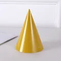 Leuchtend gelber 16cm Partyhut aus Papier in Kegelform für Kindergeburtstage und Feiern - Einzelstück (HQ175) / Goldgelb