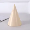 16cm minimalistischer beiger Makronen-Papierhut für Geburtstagsfeiern Dekoration - Einzelstück (HQ175) / Hautfarben