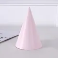Eleganter 16cm macaron-rosa kegelförmiger Partyhut für Kindergeburtstagsdekorationen - Einzelstück (HQ175) / Hellrosa