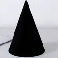 Schwarzer spitzer Geburtstagshut für Kinder, 16 cm Party-Deko Hut - Einzelstück (HQ175) / Schwarz