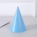 Hellblauer 16-cm-Partyhut aus Papier für Kindergeburtstagsfeiern in Macaron-Farbe - Einzelstück (HQ175) / Himmelblau