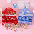 Kreatives Weihnachts- und Weltraum-Radiergummi-Set in Kugelform für Kinder und Schüler - Cartoon-Stil