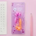 2PCS ergonomic pencil grip set for students in pink and orange blister packaging - 5-Finger Positioning / Pink