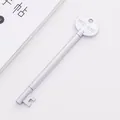 Elegante zilveren retro sleutelvormige gelpen voor creatieve kantoorartikelen en school - 经典钥匙(KRD-315) / Zilver