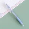 Retractable 0.5mm black gel pen in aesthetic light blue macaron color for students - 0.5mm / Light Blue Barrel