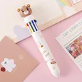 Cute cartoon bear 10-color retractable ballpoint pen for creative journaling and office - Baby Bear