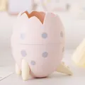 Porte-stylo œuf de dinosaure rose et organisateur de bureau créatif pour étudiants - Style Œuf de Dinosaure / Rose