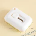 Mini portable utility knife in square white finish 4.5x3.3cm - Square Series