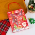 Rotes Weihnachts-Schreibwaren-Geschenkset für Kinder mit Stiften und Notizblock - 6件套(XM2018手提套装) / Rot