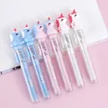 Cute unicorn-themed retractable erasers in blue, pink, and white colors - Unicorn Series