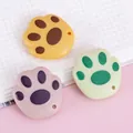 Cute cat paw shaped mini utility knife set in pastel colors for student DIY paper crafts - Bear Paw Style
