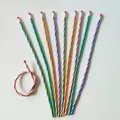 Pack of 30cm colorful striped flexible bendable soft pencils with erasers for kids - 30cm Striped Style / Single Pack