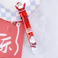 Festlicher 10-Farben-Druckkugelschreiber mit niedlichem Weihnachtsmann-Motiv für Kinder - Weihnachtsmann