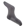 Herramienta versátil para dar forma a la barba y peine para un estilo muy preciso. - En forma de Z / Negro