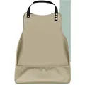 Khaki waterproof adult bib for elderly with a detachable food catcher pocket design - Khaki