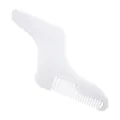 Professional white beard styling comb and shaping template for men's grooming maintenance - Z-Shaped / White