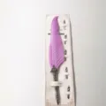 Επαγγελματικό σετ vintage πένας με μωβ φτερό και πέντε διαφορετικές ανταλλακτικές μύτες - Σετ 6 τεμαχίων / Ανοιχτό Μοβ