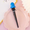 Creative blue rocket topper ballpoint pen with slow rebound PU stress relief decoration - Blue Rocket