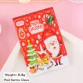 Mini libreta de bolsillo de Navidad con diseño de Papá Noel rojo, tamaño 10x7cm. - Papá Noel Rojo